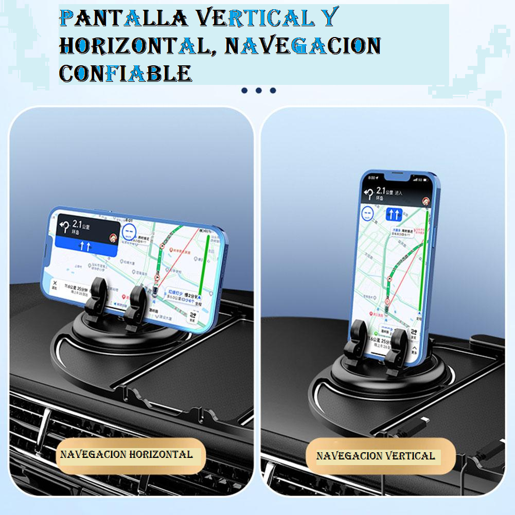 Soporte Antideslizante para Celular 4 en 1 para Auto