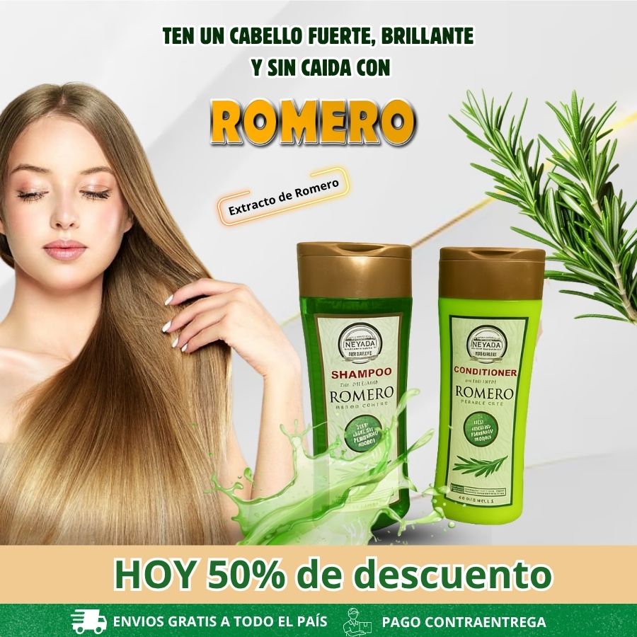 Pack de Shampoo  y Acondicionador de Romero 420ML + Envío Gratis