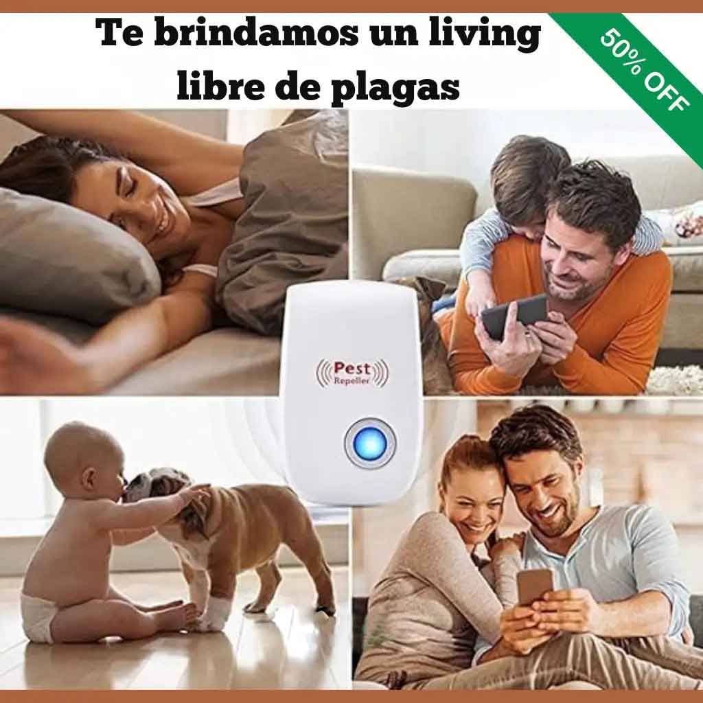 3x1 REPELENTE ULTRASÓNICO: Protección Total sin Veneno!