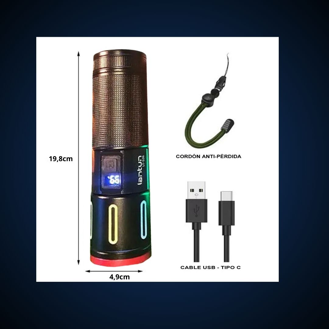 Linterna Telescópica Super Potente🔦 Power Bank🔋