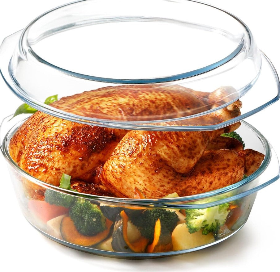 Juego de 3 Cazuelas con Tapa - Apto Frío y Calor
