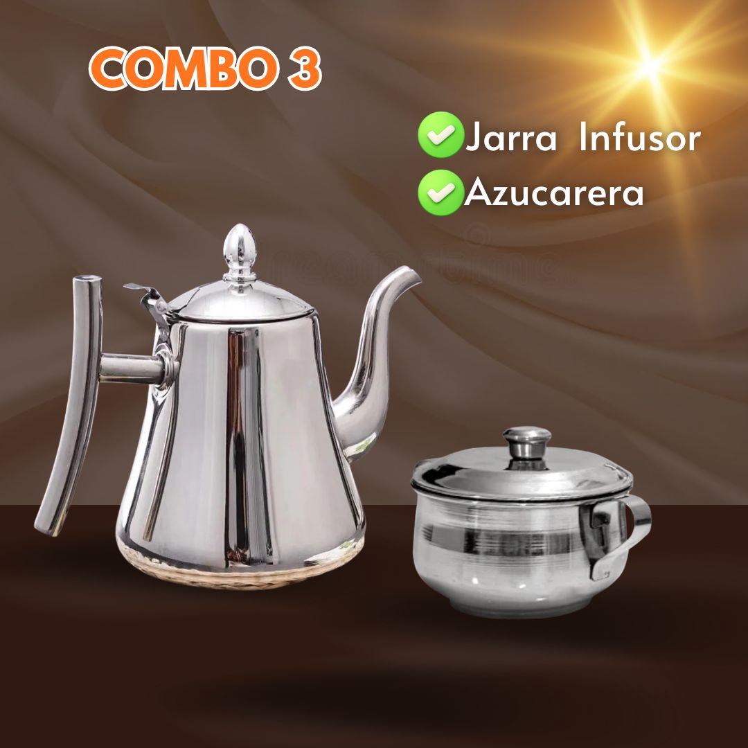 Jarra con Filtro de Acero Inoxidable 2L.