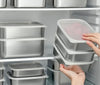 Juego de 3 Contenedores para Alimentos de Acero Inoxidable S304
