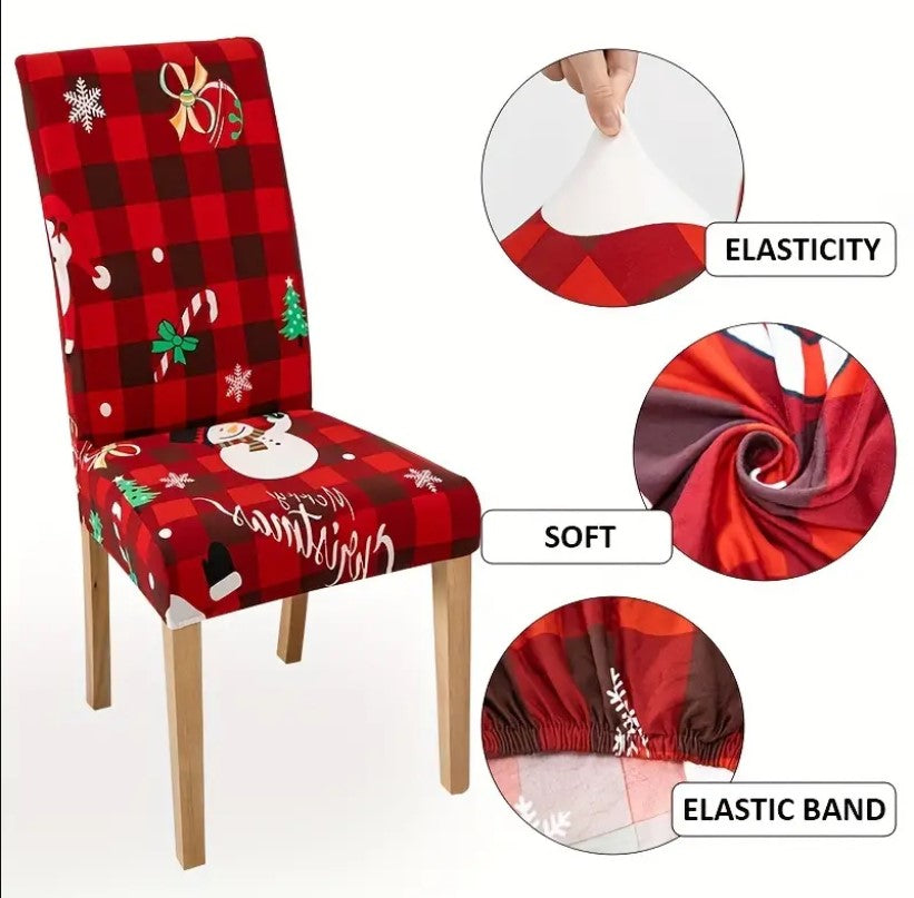Funda De Silla Elástica de Navidad