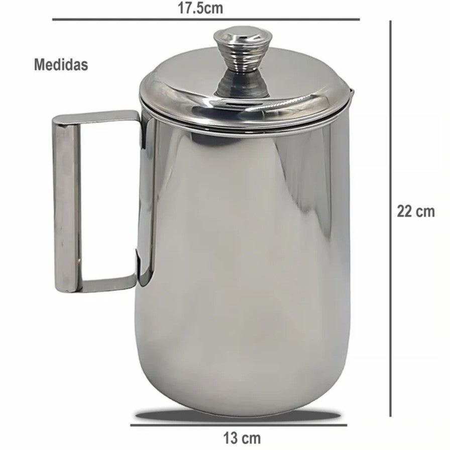 Jarra Premium Pesada, con tapa de Acero inoxidable PRO 2 litros