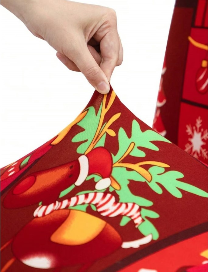 Funda De Silla Elástica de Navidad