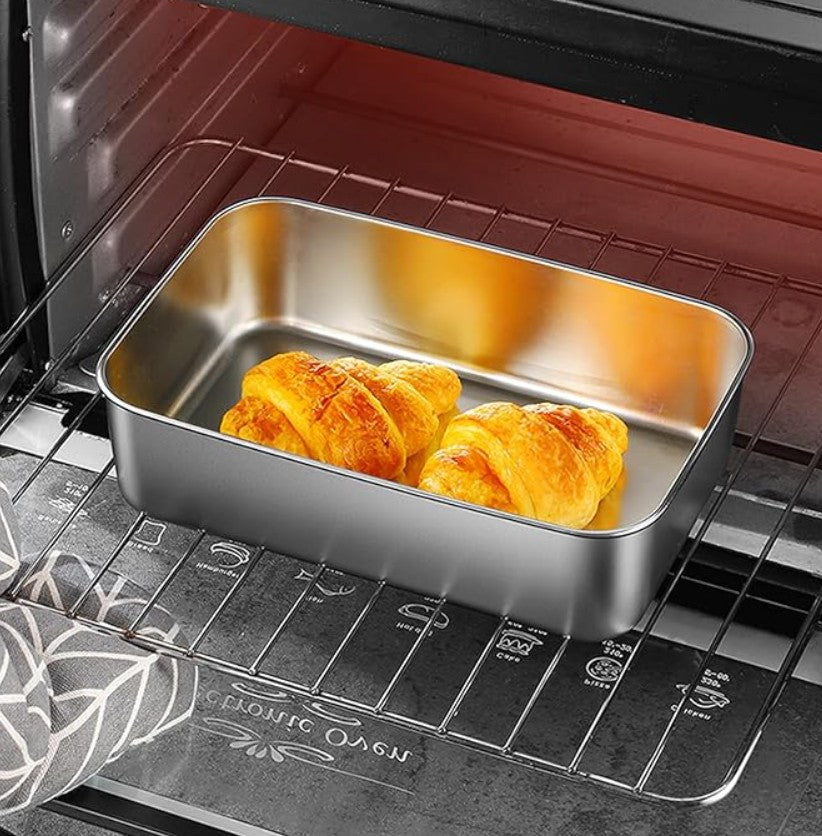 Juego de 3 Contenedores para Alimentos de Acero Inoxidable S304