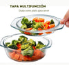 Juego de 3 Cazuelas con Tapa - Apto Frío y Calor