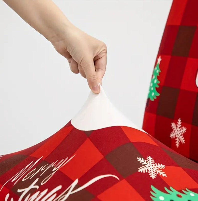 Funda De Silla Elástica de Navidad