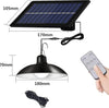 Lámpara LED Solar Colgante para Interiores y Exteriores Impermeable